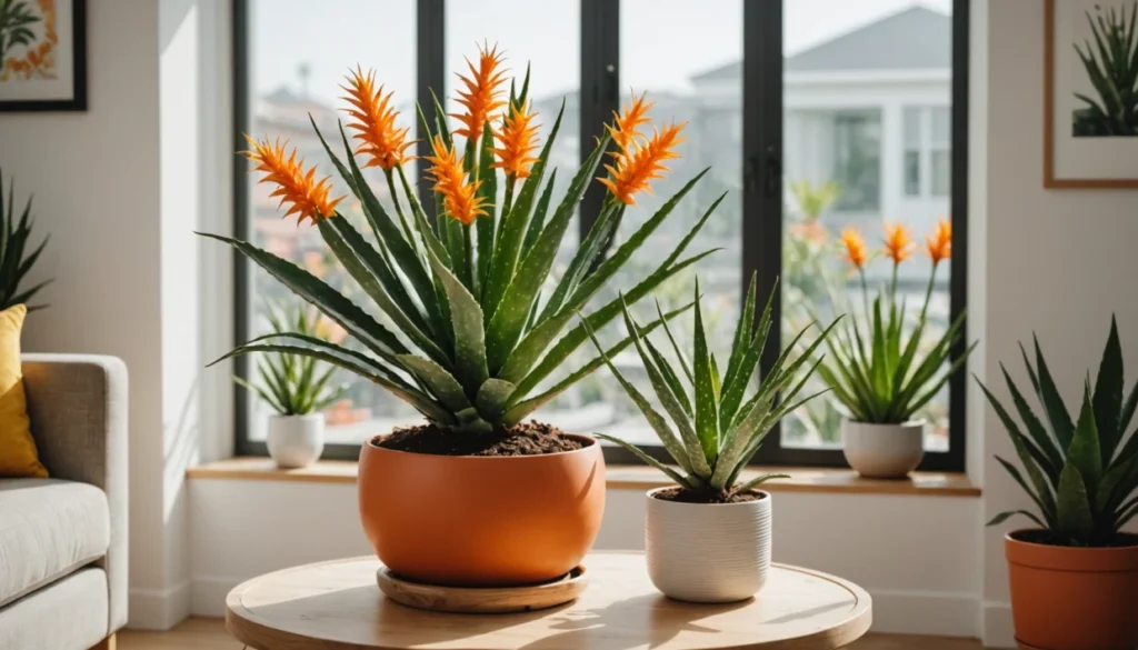 aloe vera en fleurs