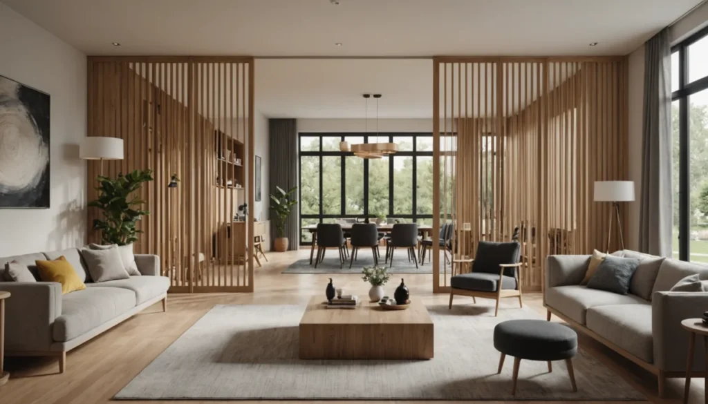 séparation bois design