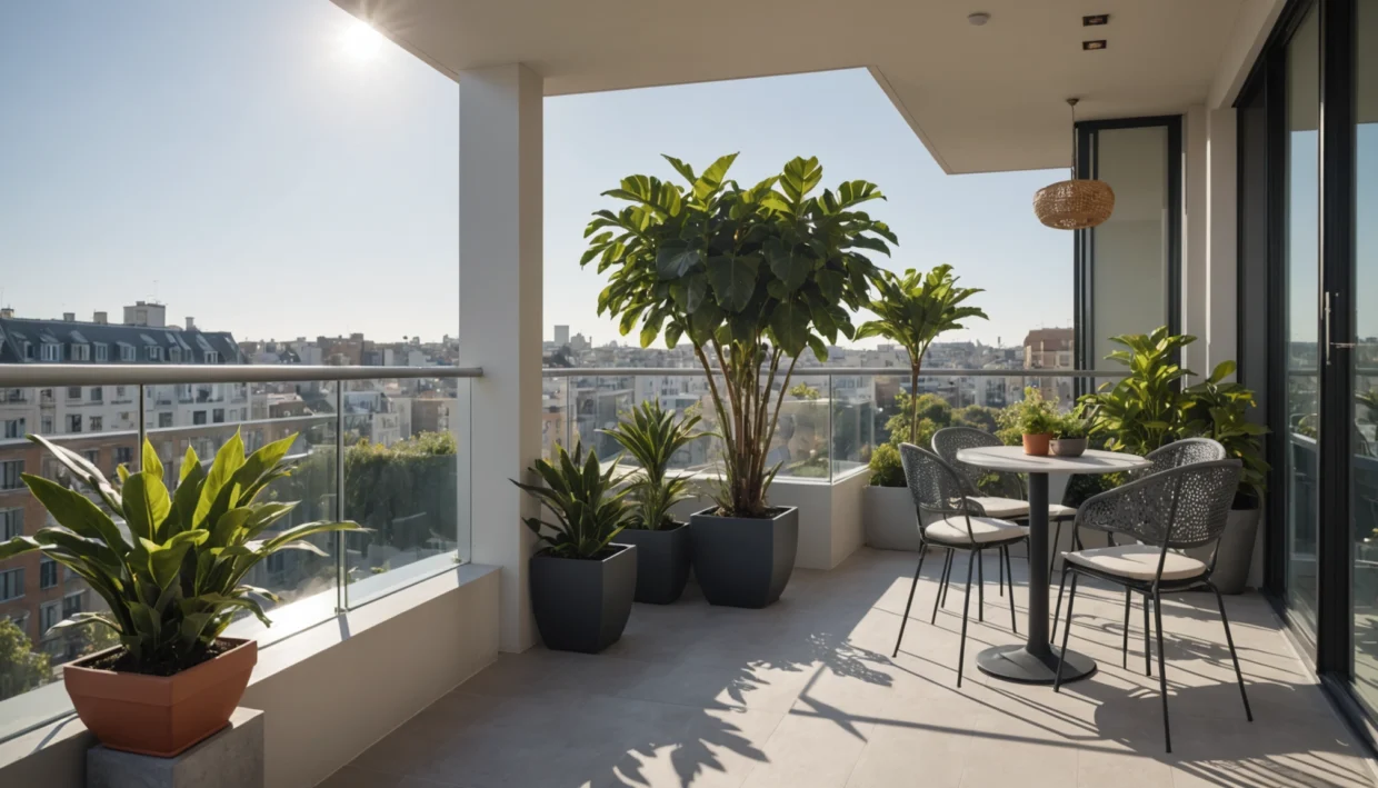 pare-vue en plexiglas pour balcon