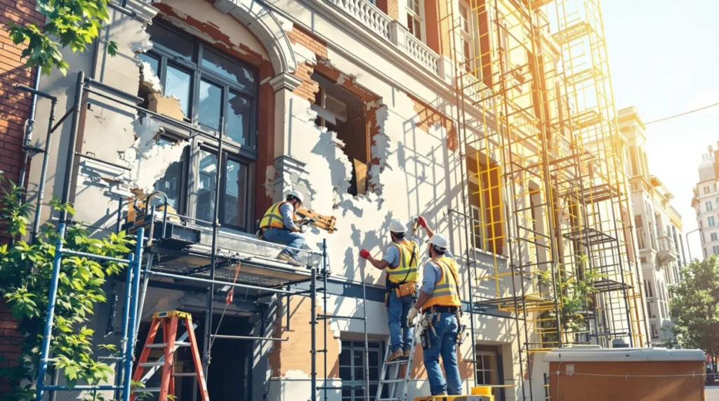 solutions de rénovation pour façades abîmées