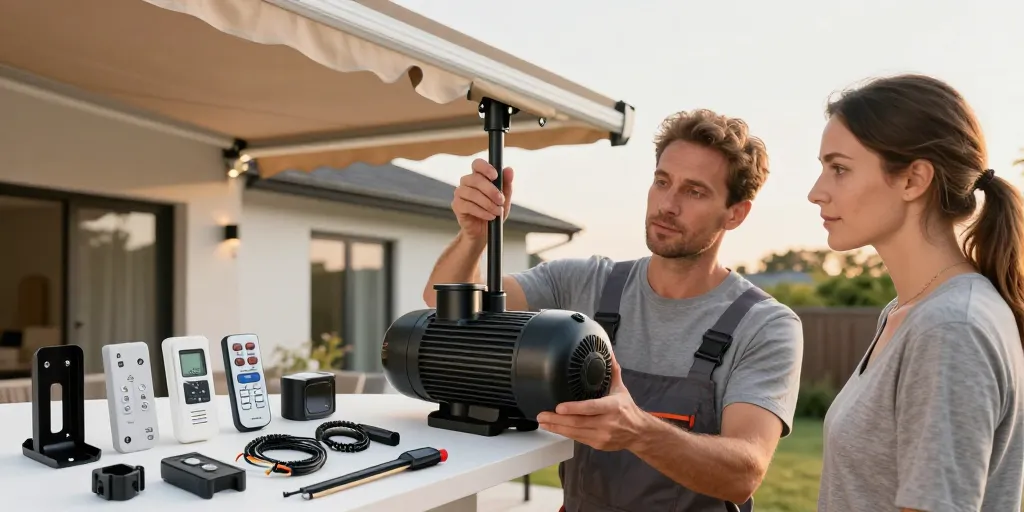 accessoire pour store banne