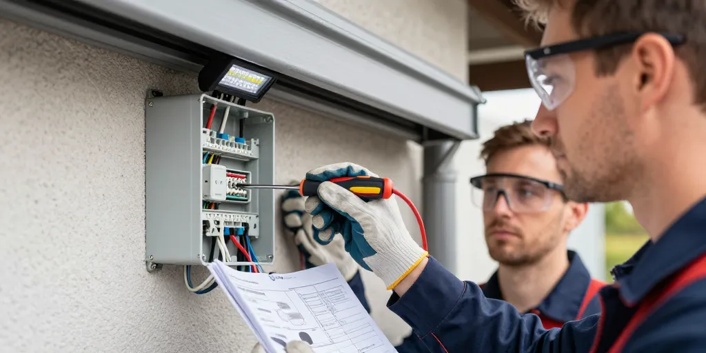 branchement store banne