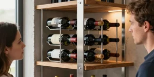 casier à vin métal