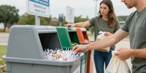 papier déchiqueté recyclage
