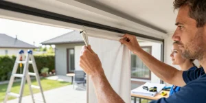 changer la toile de store banne